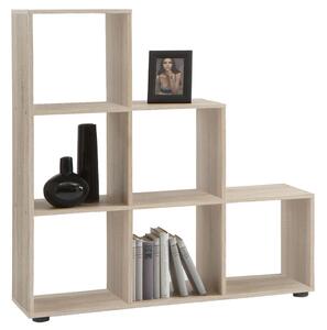 FMD Room Divider with 6 Compartments Oak Tree