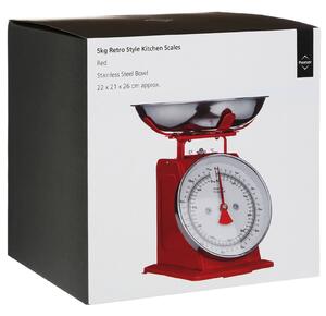 Red Standing Kitchen Scale - 5kg