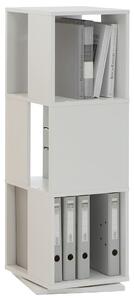 FMD Rotating Filing Cabinet Open 34x34x108 cm White