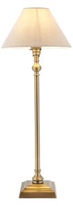 Sylvia Table 22cm Shade in Antique Brass and Natural Linen
