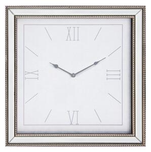 Dorma 44cm Mirrored Wall Clock Silver Silver
