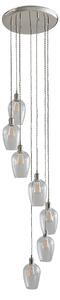 Seraphina Nickel and Glass 7lt Drop Pendant