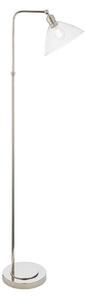 Seraphina Nickel and Glass Floor Lamp