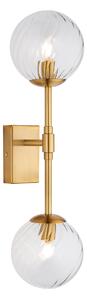 Estelle Brushed Aged Brass Wall Light