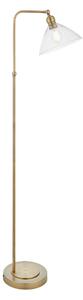 Seraphina Antique Brass and Glass Floor Lamp