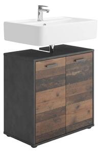 FMD Bathroom Sink Cabinet with 2 Doors Matera Old Style Dark
