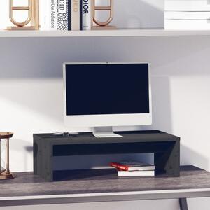 Monitor Stand Grey 50x27x15 cm Solid Wood Pine