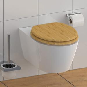 SCHÜTTE Toilet Seat with Soft-Close NATURAL BAMBOO