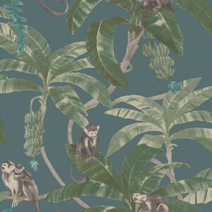 DUTCH WALLCOVERINGS Wallpaper Monkey Puzzle Green
