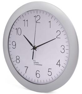 Perel Wall Clock 30 cm White and Sliver