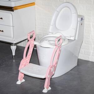 Baninni Toilet Seat with Ladder Bravo Pink
