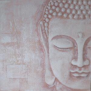 3D Blush Buddha Wall Art Pink