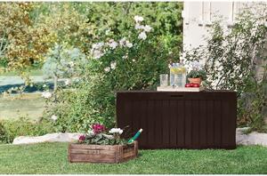 Keter Marvel Plus Outdoor Garden Storage Box 270L - Brown