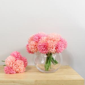 Artificial Pink Spiky Chrysanthemum Stems Pink