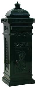 Pillar Letterbox Aluminium Vintage Style Rustproof Green