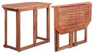 Bistro Table 90x50x75 cm Solid Acacia Wood