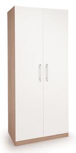 Hyde Double Wardrobe White/Natural