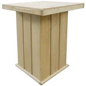 Bar Table 75x75x110 cm Impregnated Pinewood