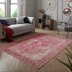Mila Traditional Rug Red and Grey
