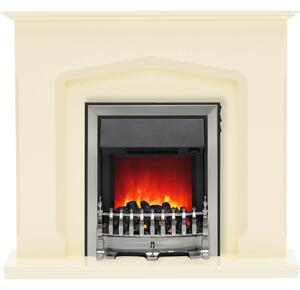 Be Modern Bramwell Electric Fireplace Suite - Marfil Marble