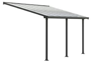 Palram - Canopia Olympia Patio Cover 3X4.25 Grey Clear