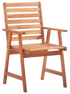 Outdoor Dining Chairs 2 pcs Solid Acacia Wood
