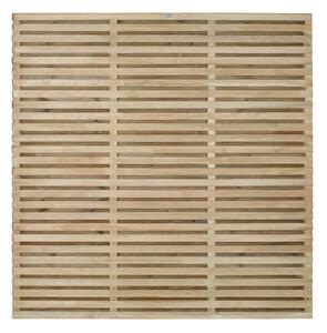 Forest Double Forest Slatted Fence Panel - 6ft - Pack of 3