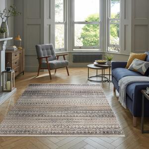 Parker Rug Brown, Grey and White