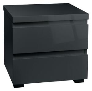 Puro 2 Drawer Bedside Table Grey