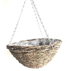 Hanging Basket Rattan 30cm