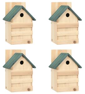Bird Houses 4 pcs 23x19x33 cm Firwood