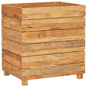 Raised Bed 50x40x55 cm Solid Wood Teak and Steel