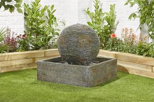 Stylish Fountain Dark Planet Water Feature with LEDs