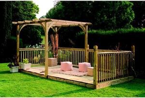 Forest Ultima Pergola and Decking Kit - 16x8ft