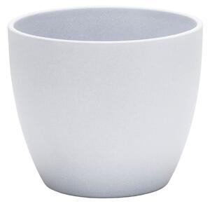 Grey Stone Ceramic Cover Pot - 11cm