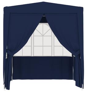 Professional Party Tent with Side Walls 2.5x2.5 m Blue 90 g/m²