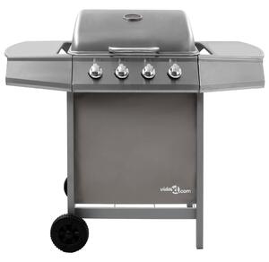 Gas BBQ Grill with 4 Burners Silver (FR/BE/IT/UK/NL only)