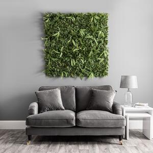 Pack of 6 Artificial Ivy and Fern Wall Panels Green