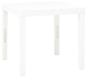 Garden Table White 78x78x72 cm Plastic