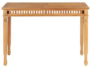 Garden Dining Table 120x65x80 cm Solid Teak Wood