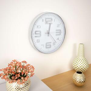 Wall Clock 30 cm Silver