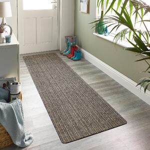 Marvel Stripe Washable Runner Grey and Yellow