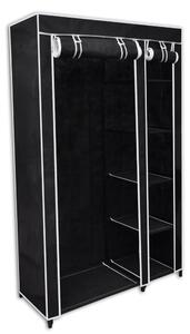 Folding Wardrobe Black 110x45x175 cm