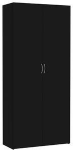 Storage Cabinet Black 80x35.5x180 cm Chipboard