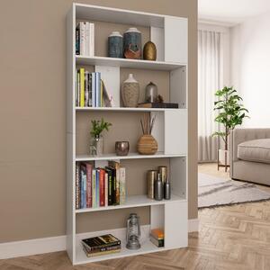 Book Cabinet/Room Divider White 80x24x159 cm Chipboard