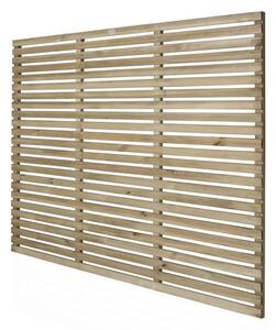 6ft x 5ft (1.8m x 1.5m) Pressure Treated Contemporary Slatted Fence Panel - Pack of 3