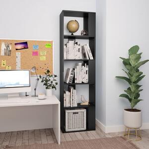 Book Cabinet/Room Divider Black 45x24x159 cm Chipboard