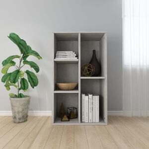 Book Cabinet/Sideboard Concrete Grey 50x25x80 cm Chipboard