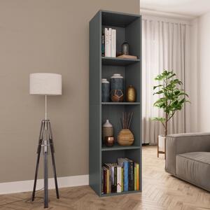 Book Cabinet/TV Cabinet Grey 36x30x143 cm Chipboard