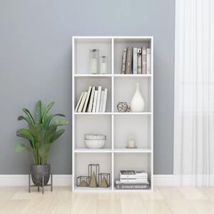 Book Cabinet/Sideboard High Gloss White 66x30x130 cm Chipboard